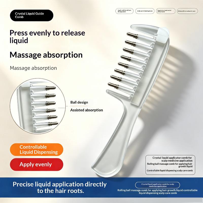 Root Stimulator Liquid - 새로운 휴대용 투명 헤어 뿌리 빗,