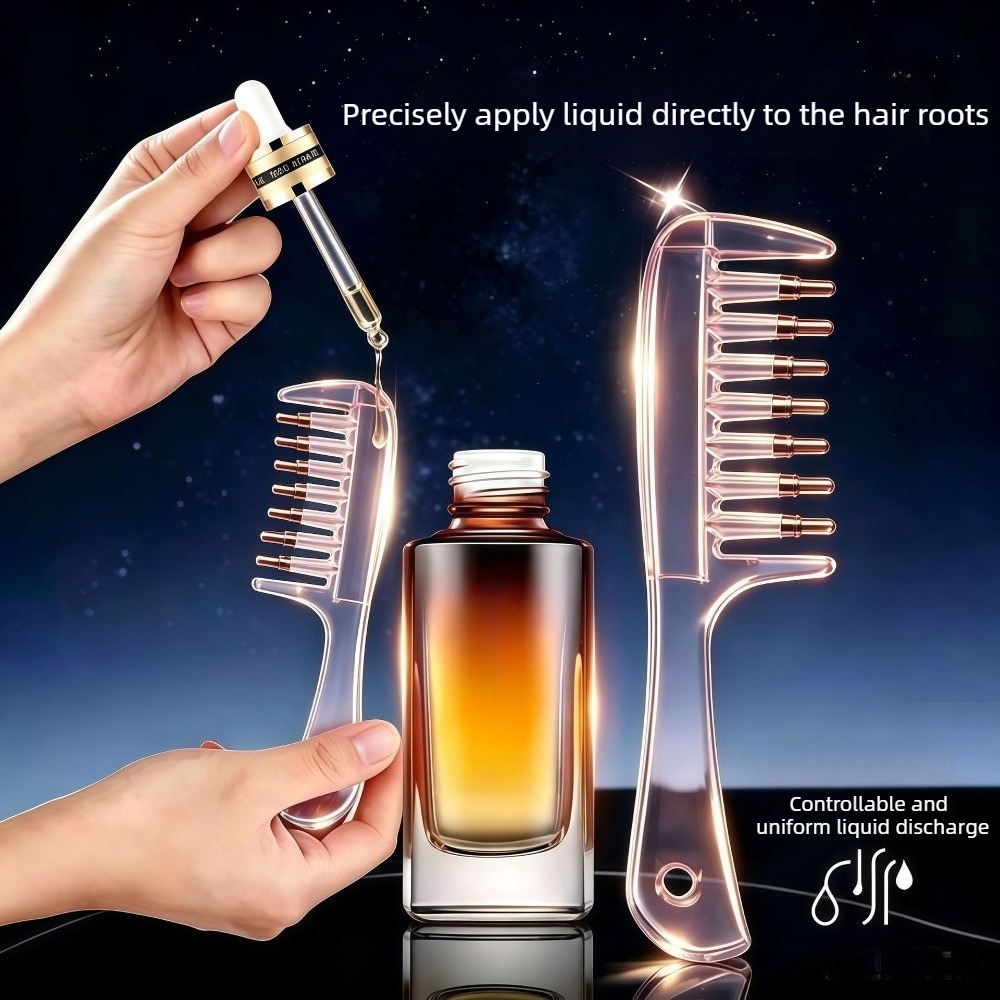 휴대용 투명 헤어 뿌리 빗, 액체 도포용 빗, 두피 마 - Root Stimulator Liquid 리뷰 및 가격